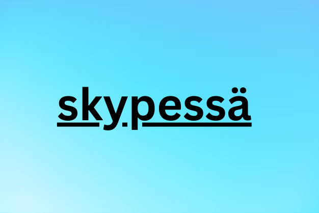 Skypessä